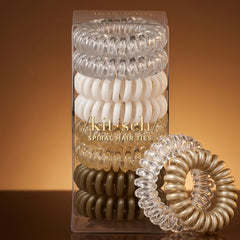 No-Crease Spiral Hair Ties - Blonde