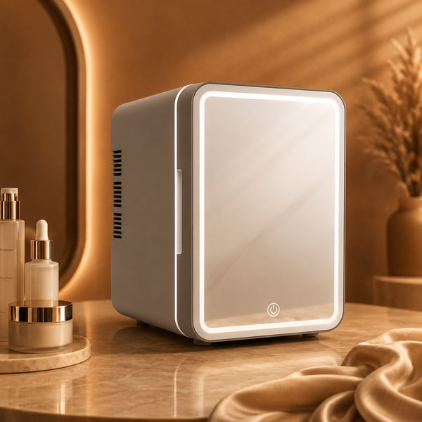 Mini Skincare Fridge with Interior Light
