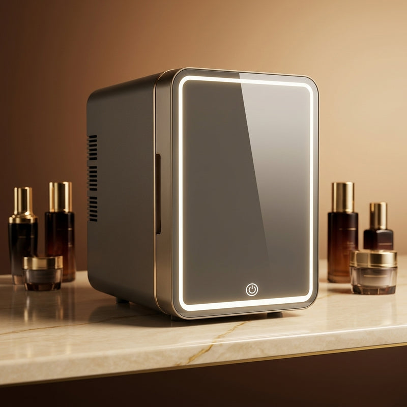 Mini Skincare Fridge with Interior Light