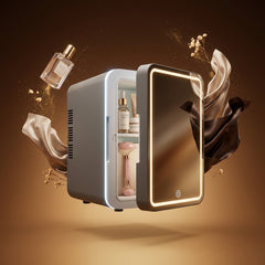 Mini Skincare Fridge with Interior Light