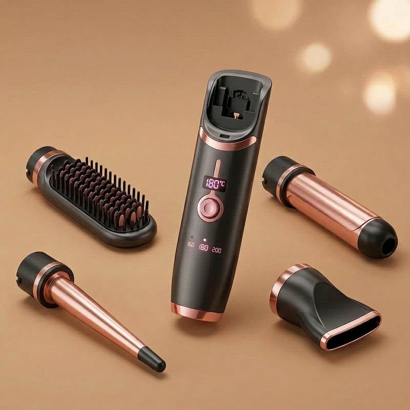 2 in 1 Wireless Hair Straightener & Curler