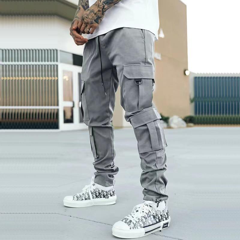 Men's Casual Loose Multi-Pocket Cargo Pants 18735671M