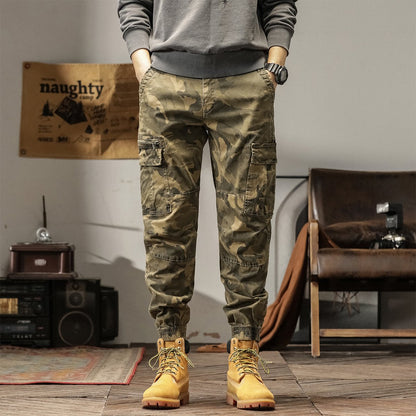 Men's Camo Multi-Pocket Casual Cargo Pants 26269234Z