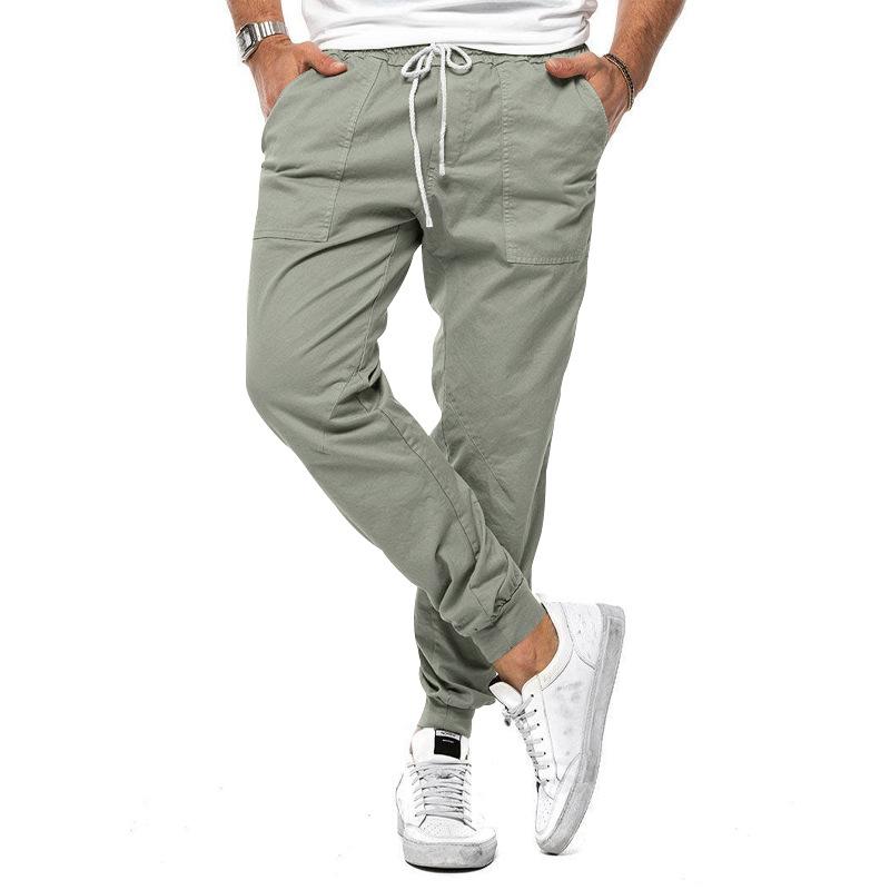 Men's Casual Solid Color Cargo Pants 87961307Y