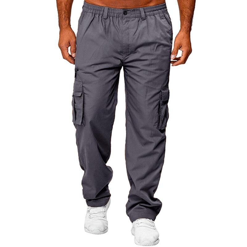 Men's Casual Multi-Pocket Cargo Pants 21628128Y