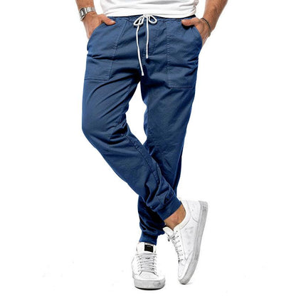 Men's Casual Solid Color Cargo Pants 87961307Y