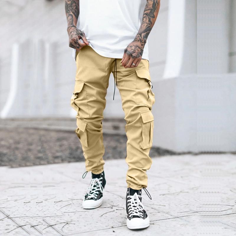 Men's Casual Loose Multi-Pocket Cargo Pants 18735671M