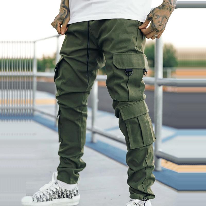 Men's Casual Loose Multi-Pocket Cargo Pants 18735671M