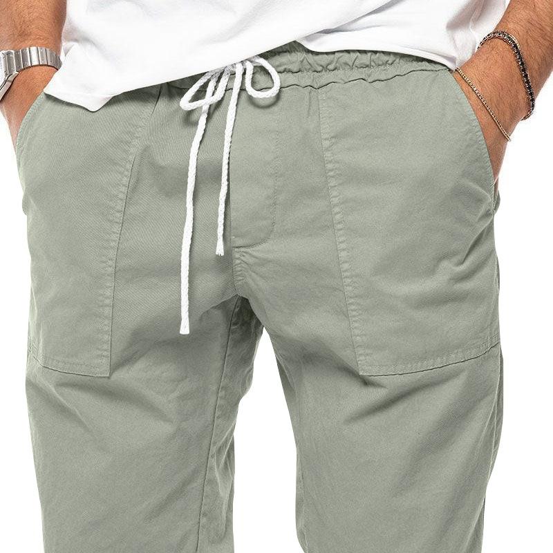 Men's Casual Solid Color Cargo Pants 87961307Y