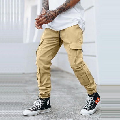 Men's Casual Loose Multi-Pocket Cargo Pants 18735671M