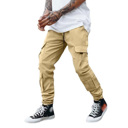 Men's Casual Loose Multi-Pocket Cargo Pants 18735671M