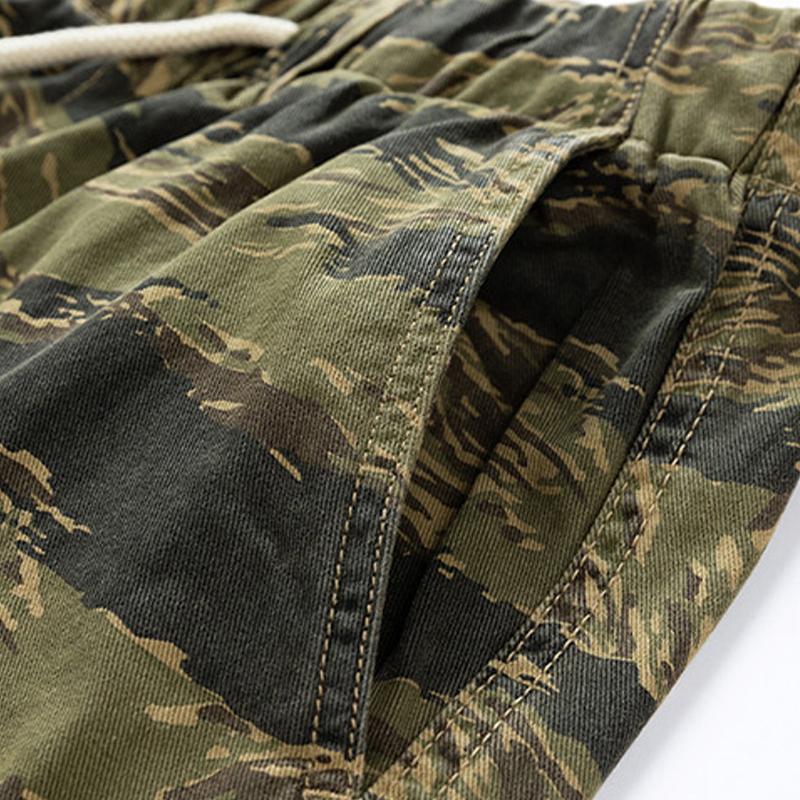 Men's Casual Outdoor Multi-Pocket Camouflage Straight Cargo Pants 49712038M