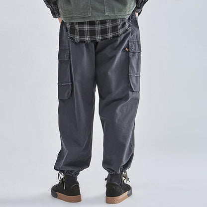 Men's Casual Loose Patchwork Multi-Pocket Cargo Pants  97438189Y