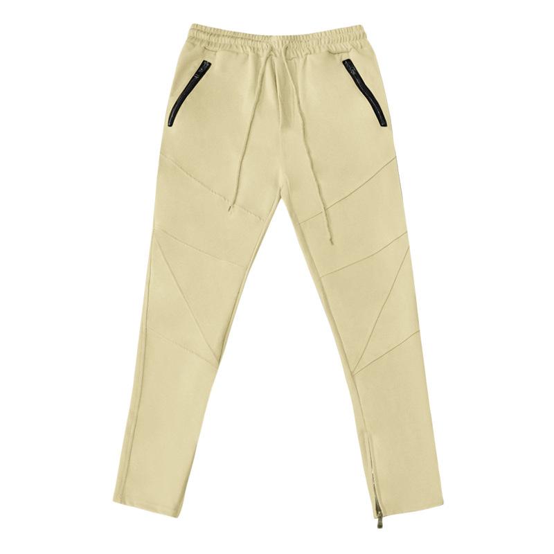 Men's Solid Multi-pocket Elastic Waist Cargo Pants 66459600Z