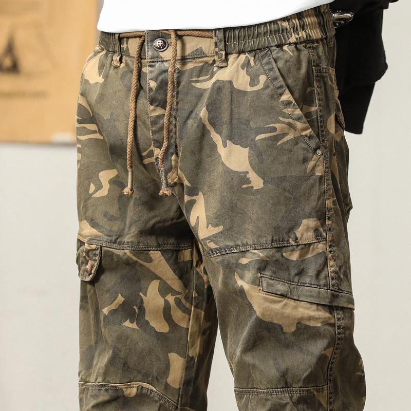 Men's Camo Multi-Pocket Casual Cargo Pants 34818864Z