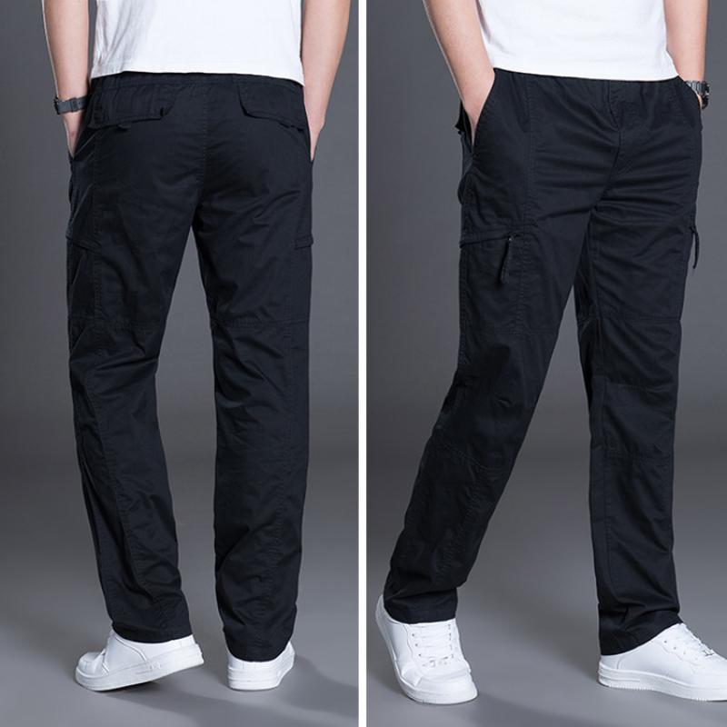 Men's Casual Loose Thin Straight Cargo Pants 22852672M