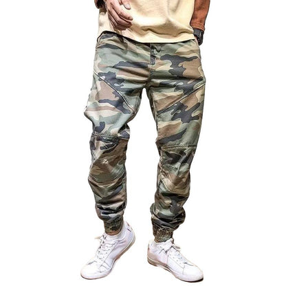 Men's Fashion Loose Camo Stitching Cargo Pants 72692686Z