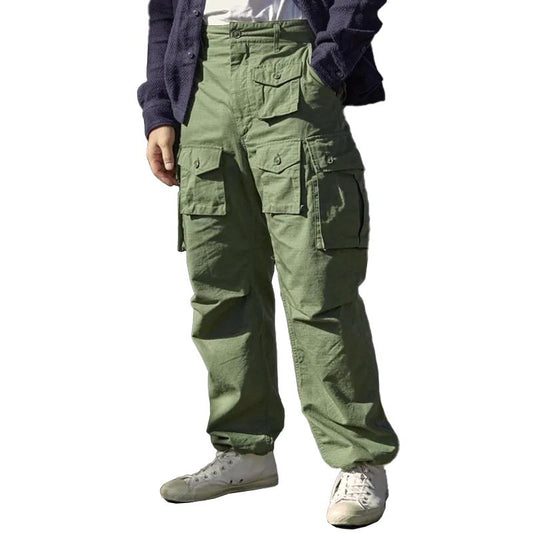 Men's Fashion Loose Multi-pocket Straight Cargo Pants 51647513Z