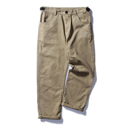 Men's Solid Loose Straight Casual Cargo Pants 56999880Z