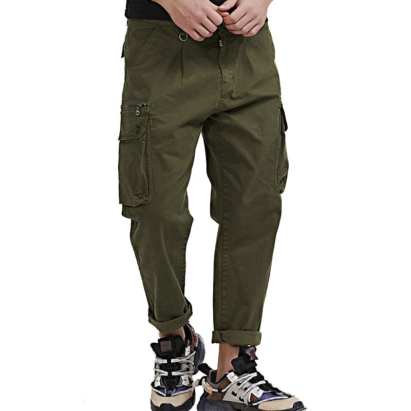 Pantalones para Hombre con Ajuste Holgado y Múltiples Bolsillos