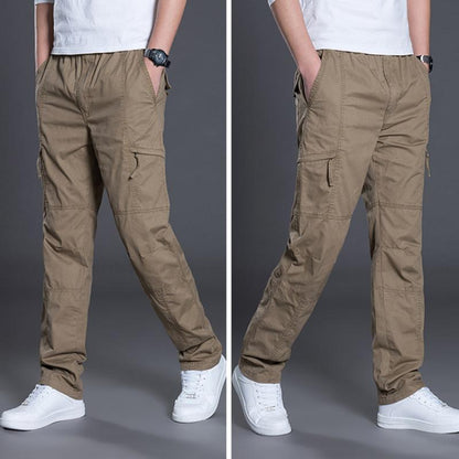 Men's Casual Loose Thin Straight Cargo Pants 22852672M