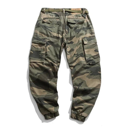 Men's Loose Camouflage Multi-pocket Cargo Pants 77371304Z