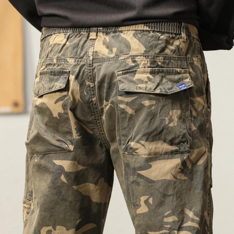 Men's Camo Multi-Pocket Casual Cargo Pants 34818864Z