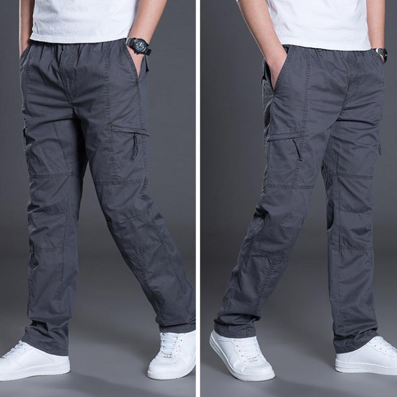 Men's Casual Loose Thin Straight Cargo Pants 22852672M