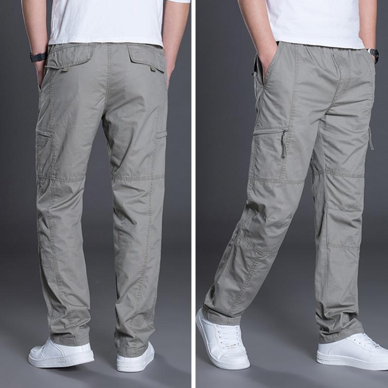 Men's Casual Loose Thin Straight Cargo Pants 22852672M