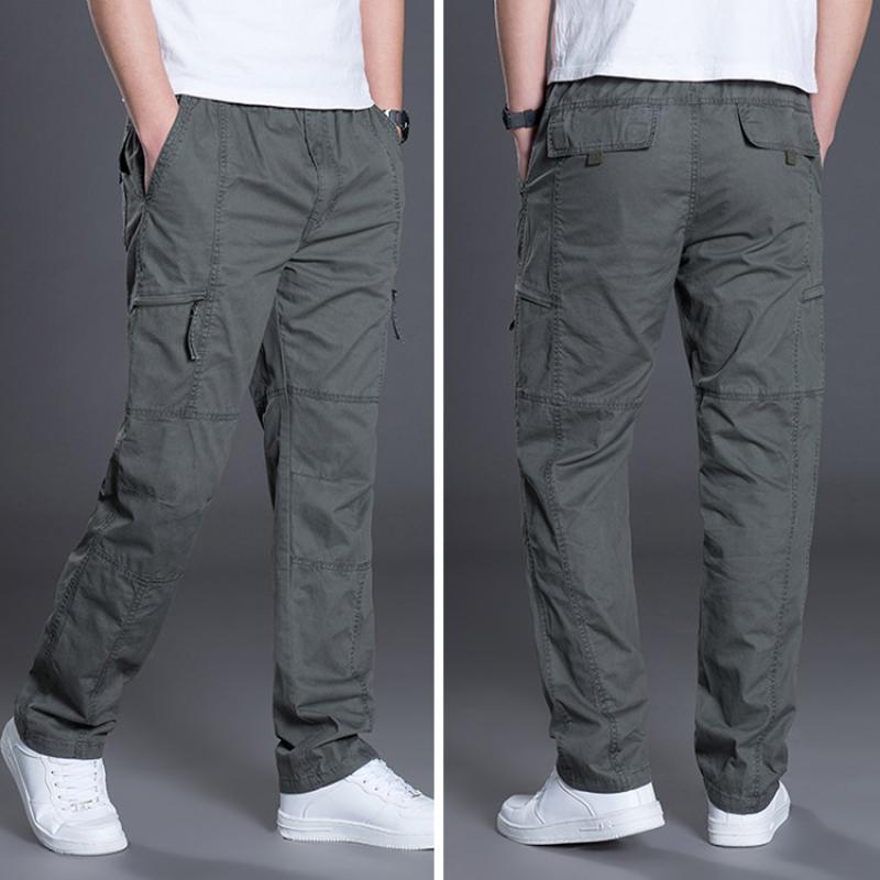 Men's Casual Loose Thin Straight Cargo Pants 22852672M