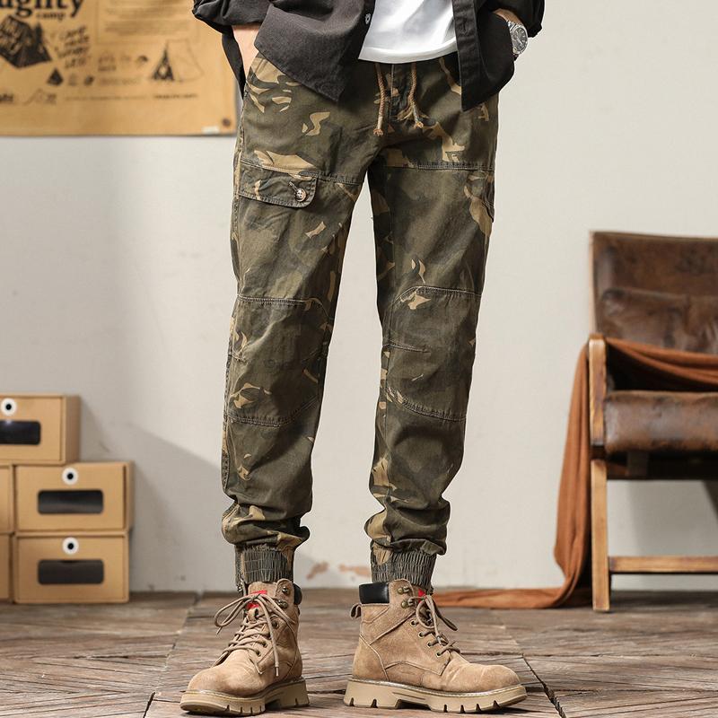 Men's Camo Multi-Pocket Casual Cargo Pants 34818864Z